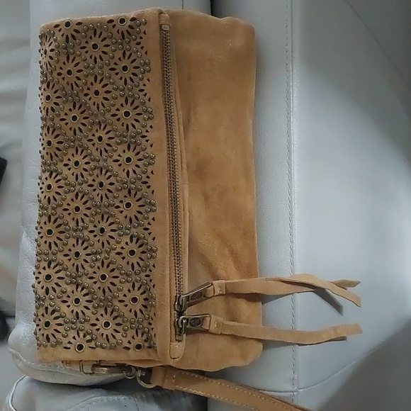 Ash clutch wristlet, leather suede - Picture 2 of 12